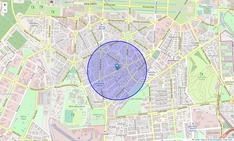 Location Map of Dr Apj Abdul Kalam Road