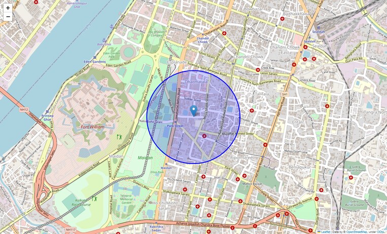 Location Map of Dr M D Ishaque Road