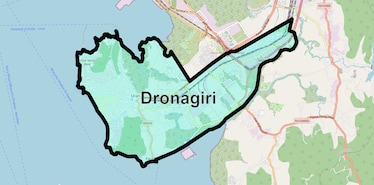 Location Map of Dronagiri, Navi Mumbai