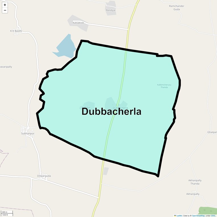 Location Map of Dubbacherla