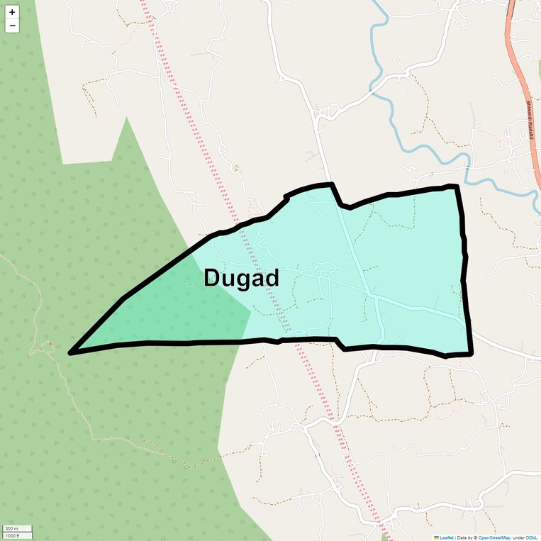 Location Map of Dugad