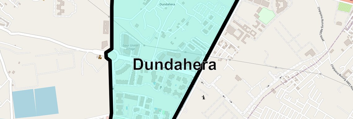 Location Map of Dundahera, Ghaziabad
