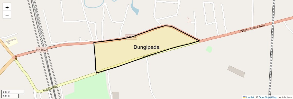 Location Map of Dungipada, Palghar