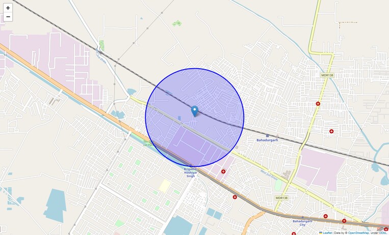 Location Map of Durga Colony