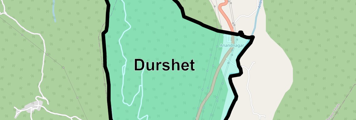 Location Map of Durshet, Navi Mumbai