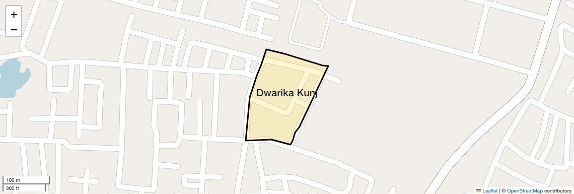 Location Map of Dwarika Kunj, Agra