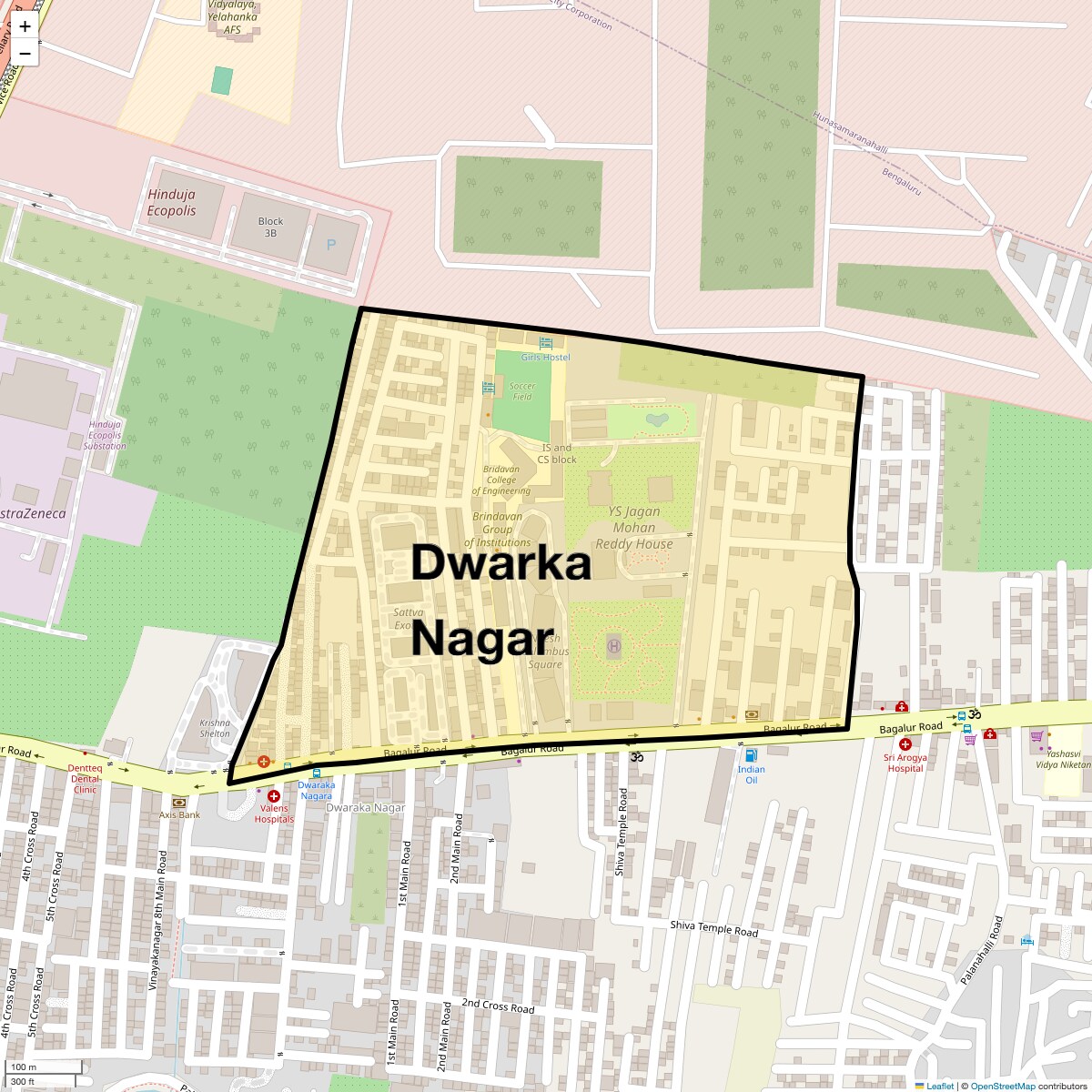 Dwarka Nagar Map
