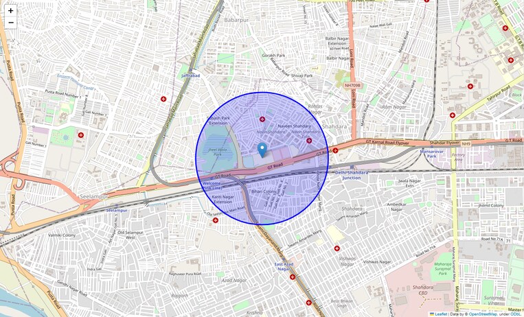 Location Map of Dwarkapuri