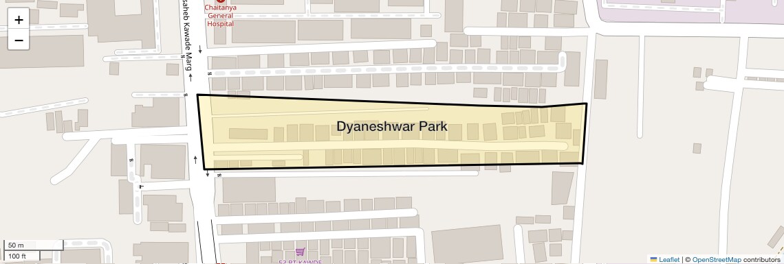 Location Map of Dyaneshwar Park, Pune