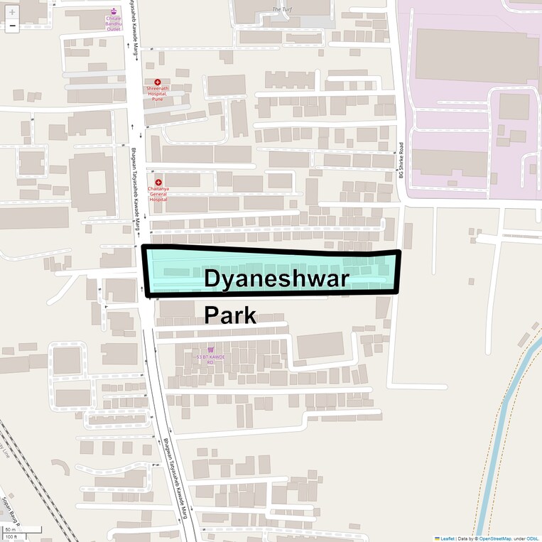 Location Map of Dyaneshwar Park