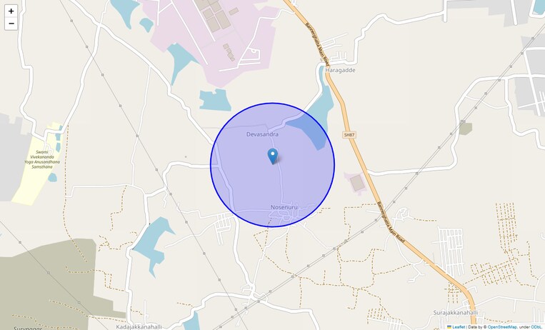 Location Map of Dyavasandra