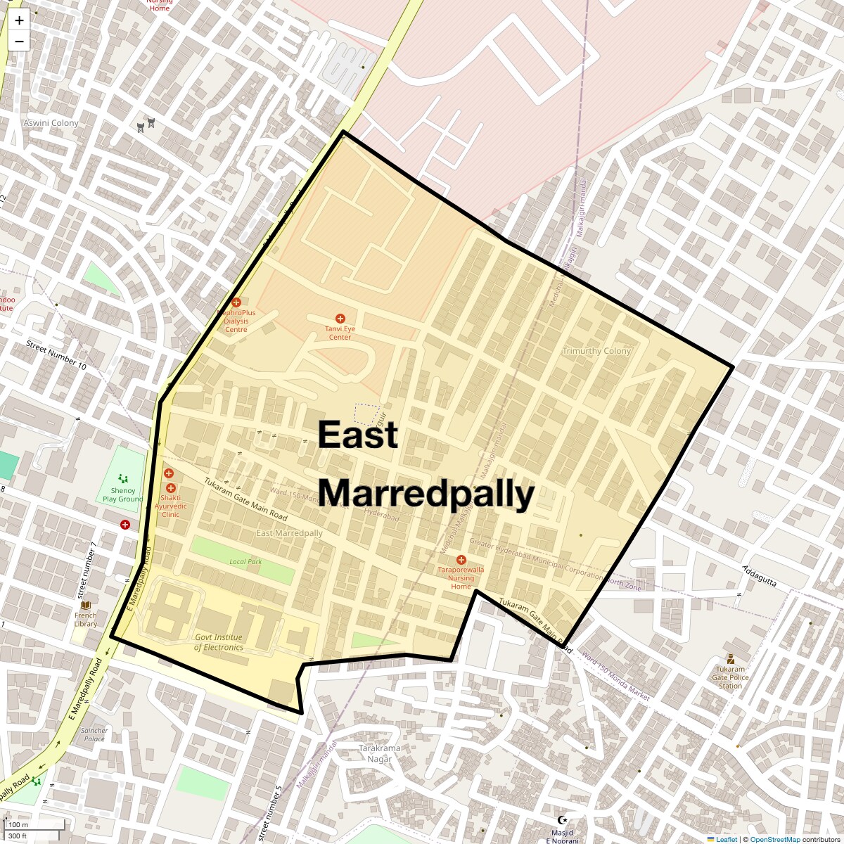 Check Time Travel of East Marredpally, Hyderabad