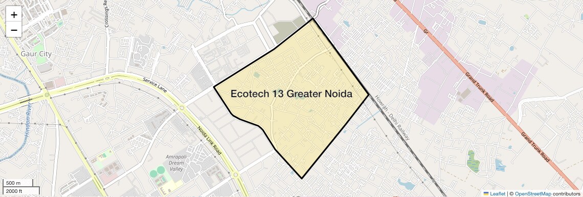 Location Map of Ecotech 13 Greater Noida, Greater Noida