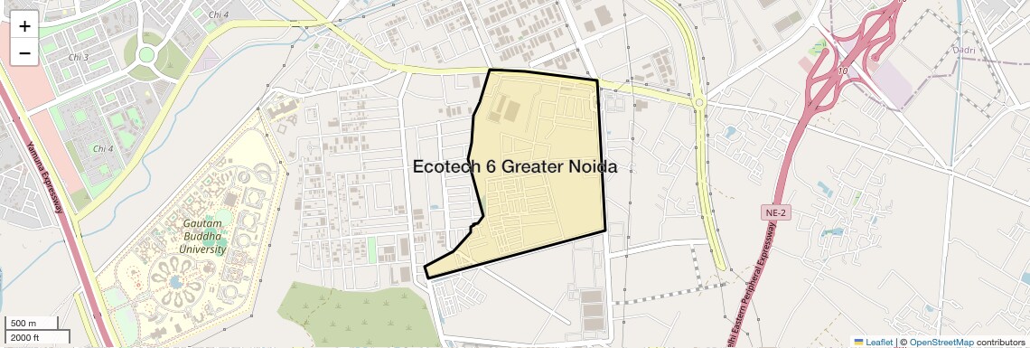 Location Map of Ecotech 6 Greater Noida, Greater Noida