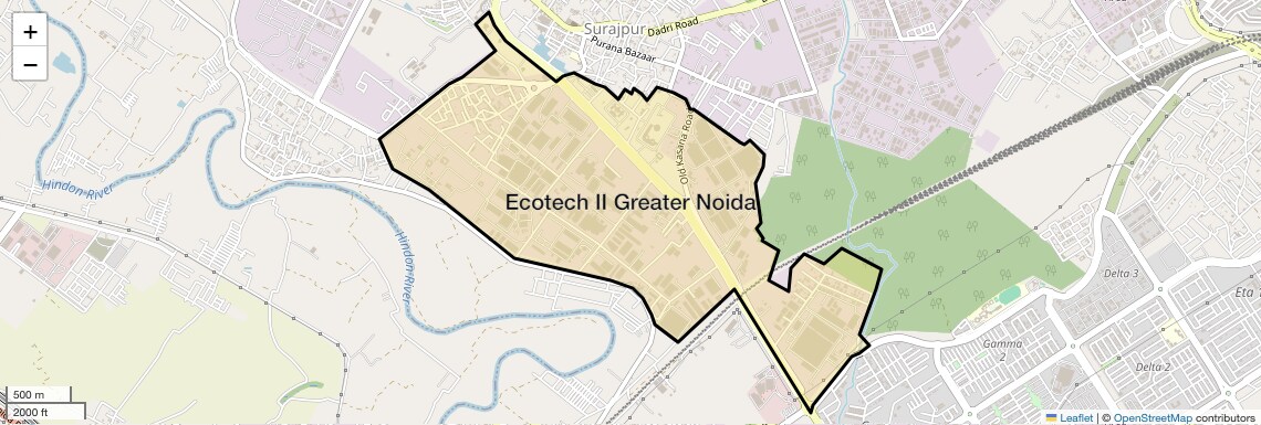 Location Map of Ecotech II Greater Noida, Greater Noida