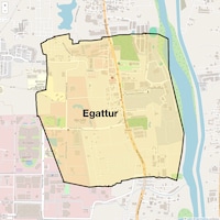 Egattur Map