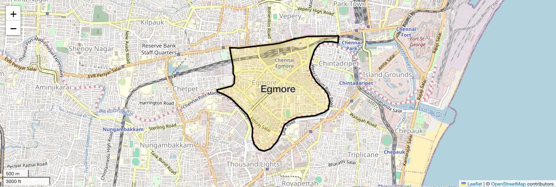 Egmore Map
