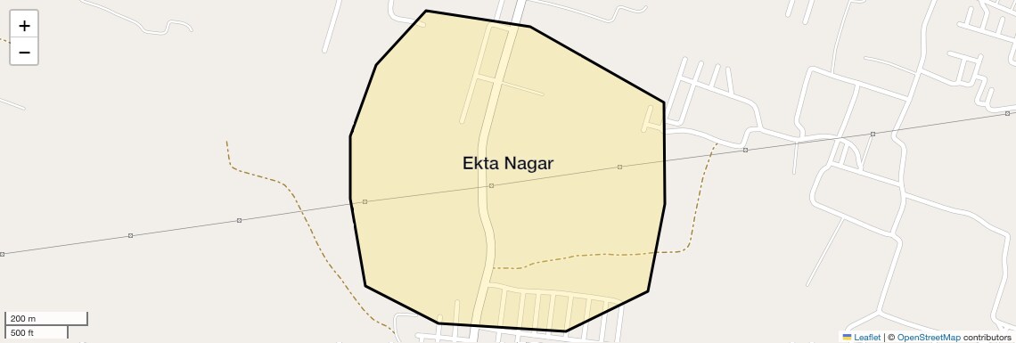 Location Map of Ekta Nagar, Jaipur