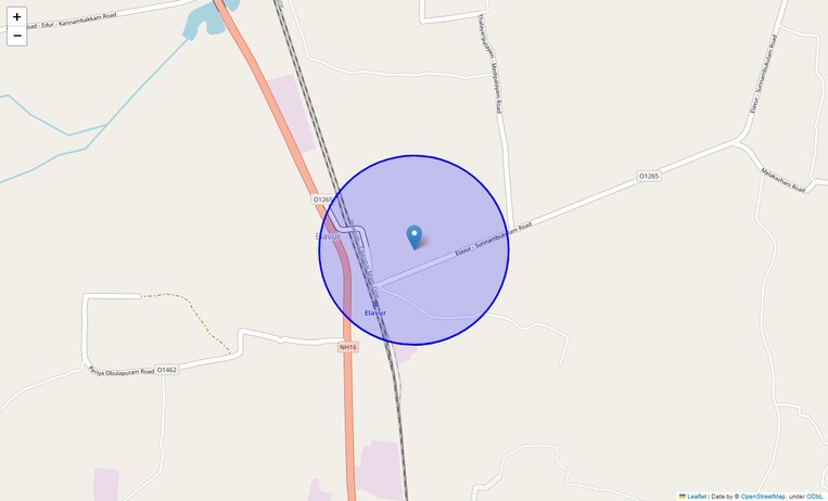 Location Map of Elavur