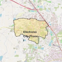 Electronic City Phase I Map