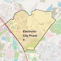 Electronic City Phase II Map