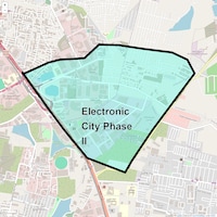 Electronic City Phase II Map