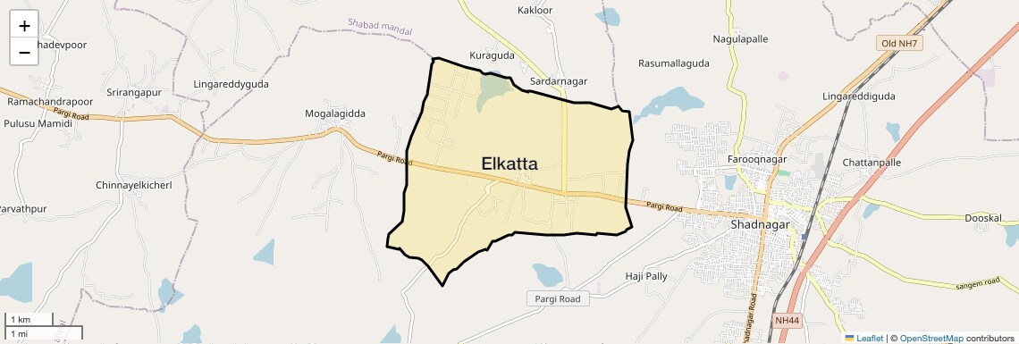 Location Map of Elkatta, Hyderabad