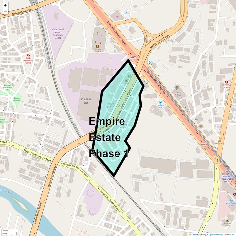 Location Map of Empire Estate Phase 1