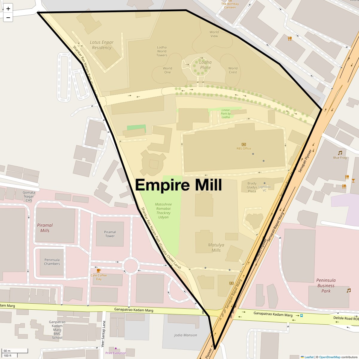 Check Time Travel of Empire Mill, Mumbai