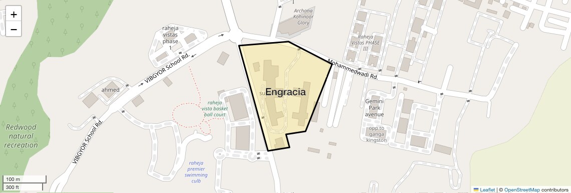 Location Map of Engracia, Pune