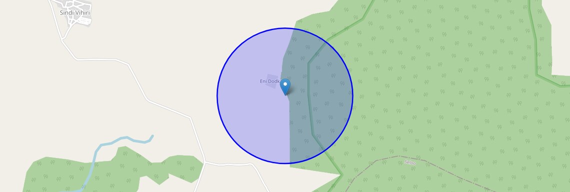 Location Map of Eni Dodka, Nagpur
