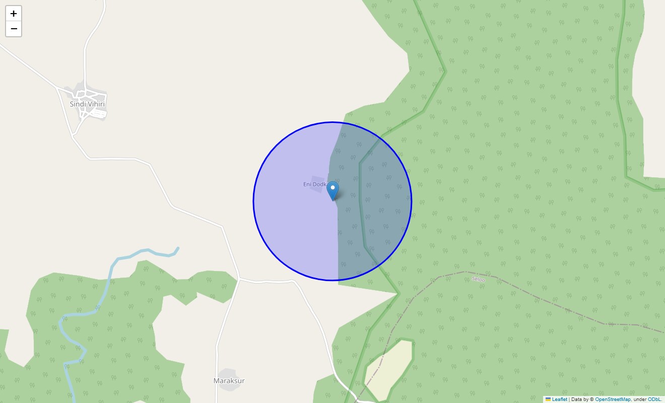 Location Map of Eni Dodka, Nagpur