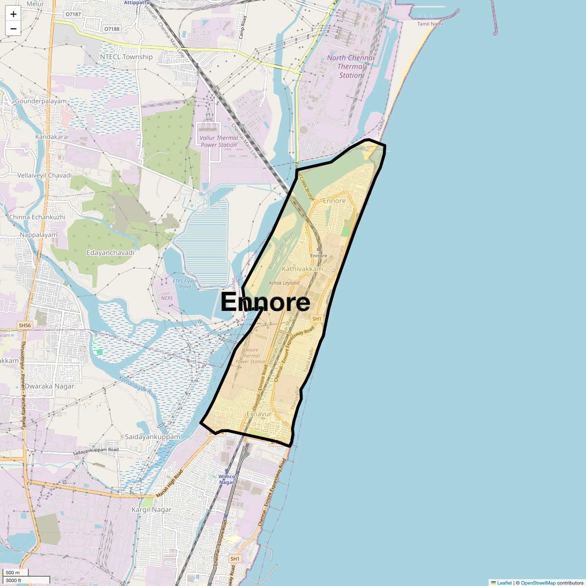 Check Time Travel of Ennore, Chennai