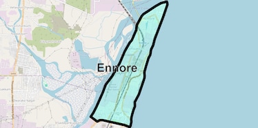 Location Map of Ennore, Chennai