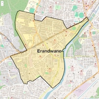 Erandwane Map