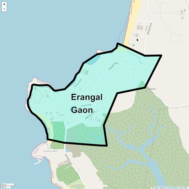 Location Map of Erangal Gaon