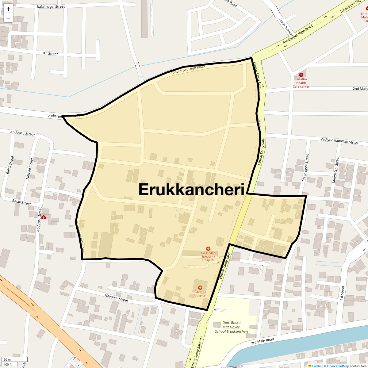 Erukkancheri Map