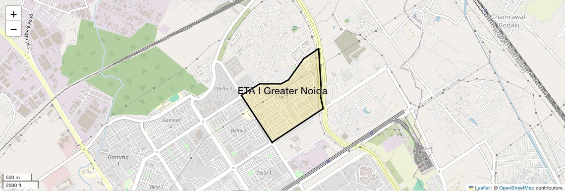 Location Map of ETA I Greater Noida, Greater Noida
