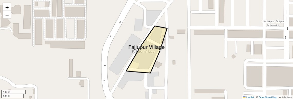 Location Map of Fajjupur Village, Faridabad