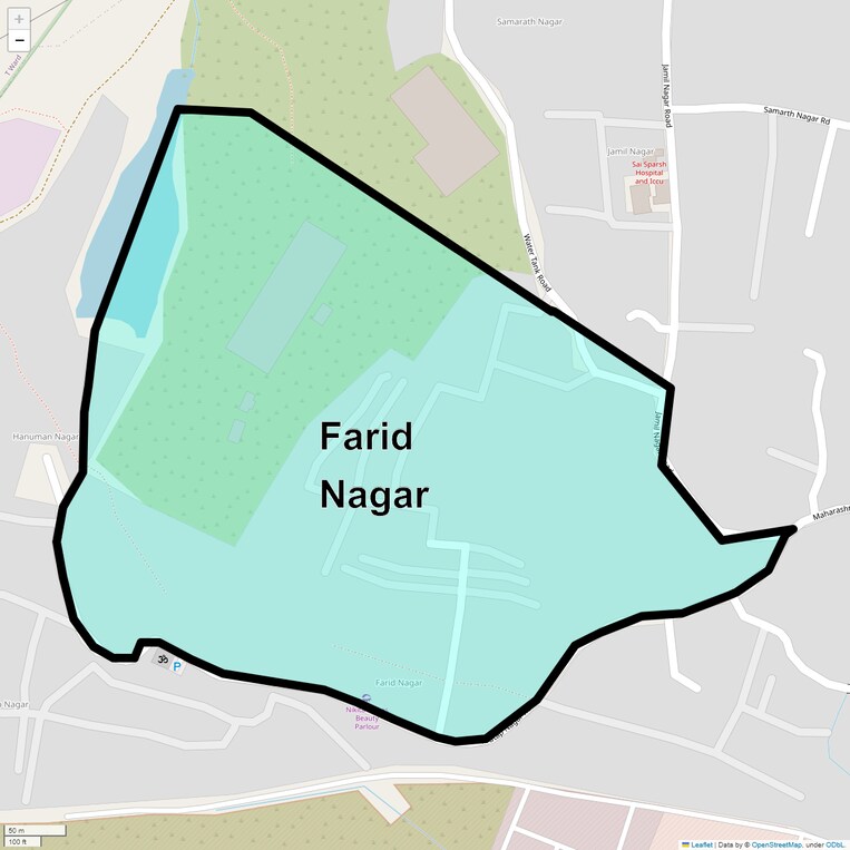 Location Map of Farid Nagar