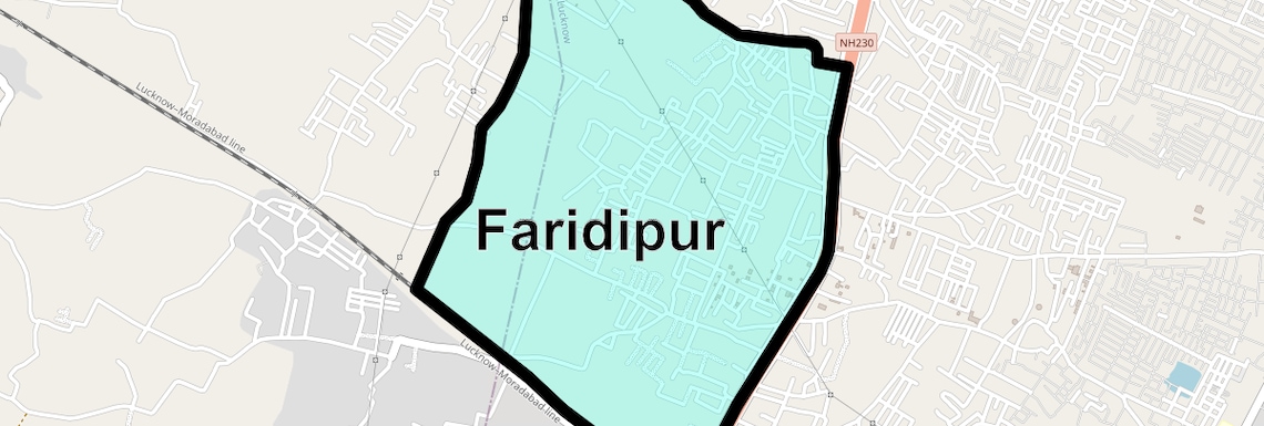 Location Map of Faridipur, Lucknow