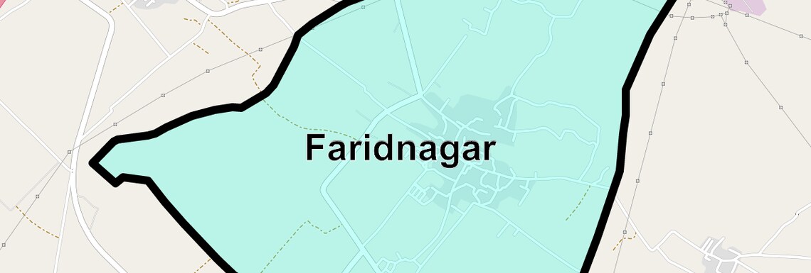 Location Map of Faridnagar, Ghaziabad