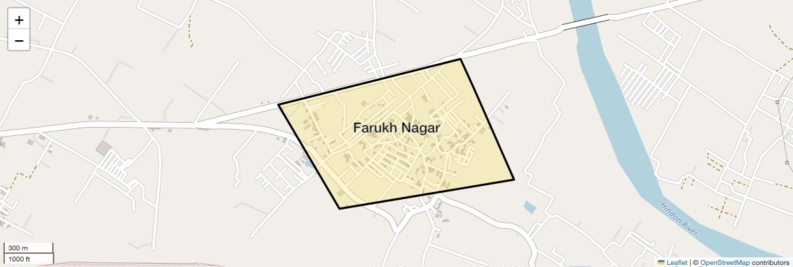 Location Map of Farukh Nagar, Ghaziabad