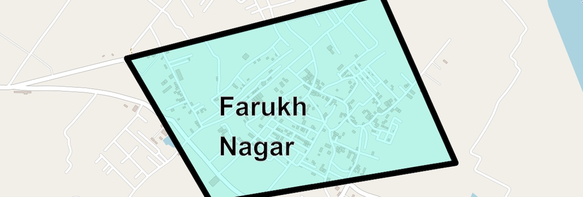 Location Map of Farukh Nagar, Ghaziabad