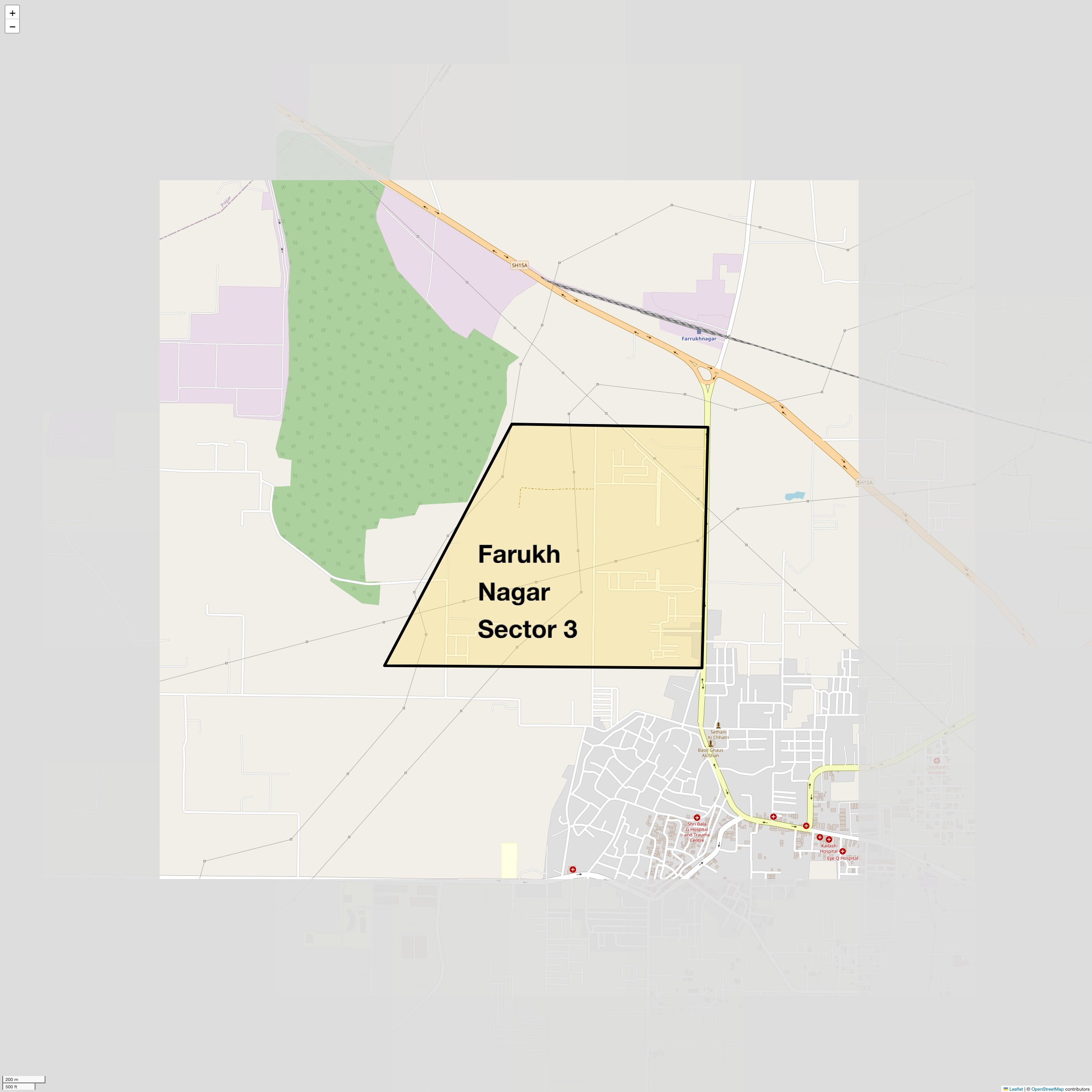 Check Time Travel of Farukh Nagar Sector 3, Gurgaon