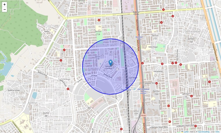 Location Map of Fatehpur Chandela