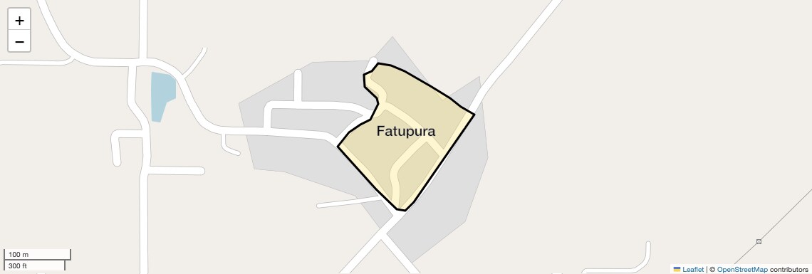Location Map of Fatupura, Faridabad