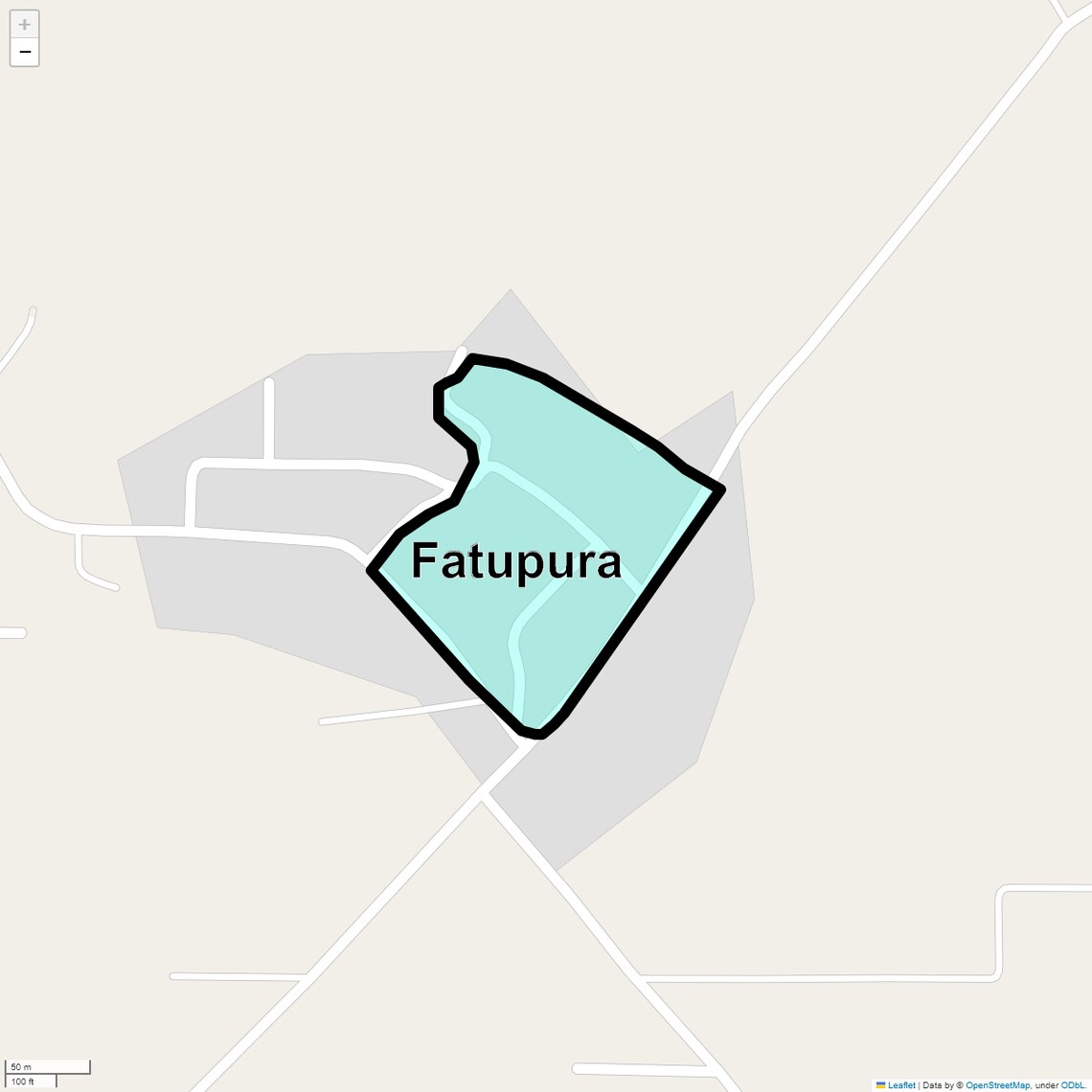 Location Map of Fatupura, Faridabad