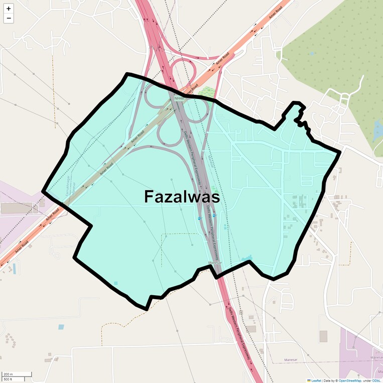 Location Map of Fazalwas