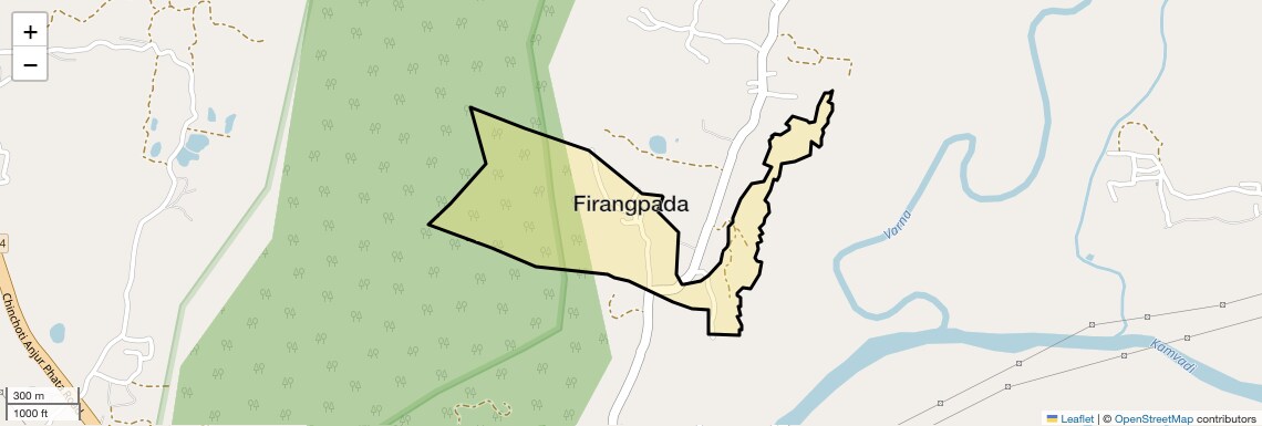 Location Map of Firangpada, Thane